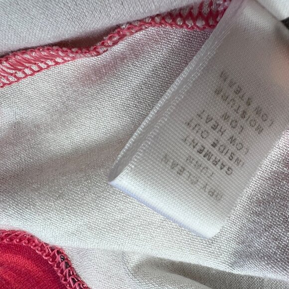 St. John Nordstrom Brush Striped Long Sleeve Top Red White Black Size Small - Picture 9 of 10